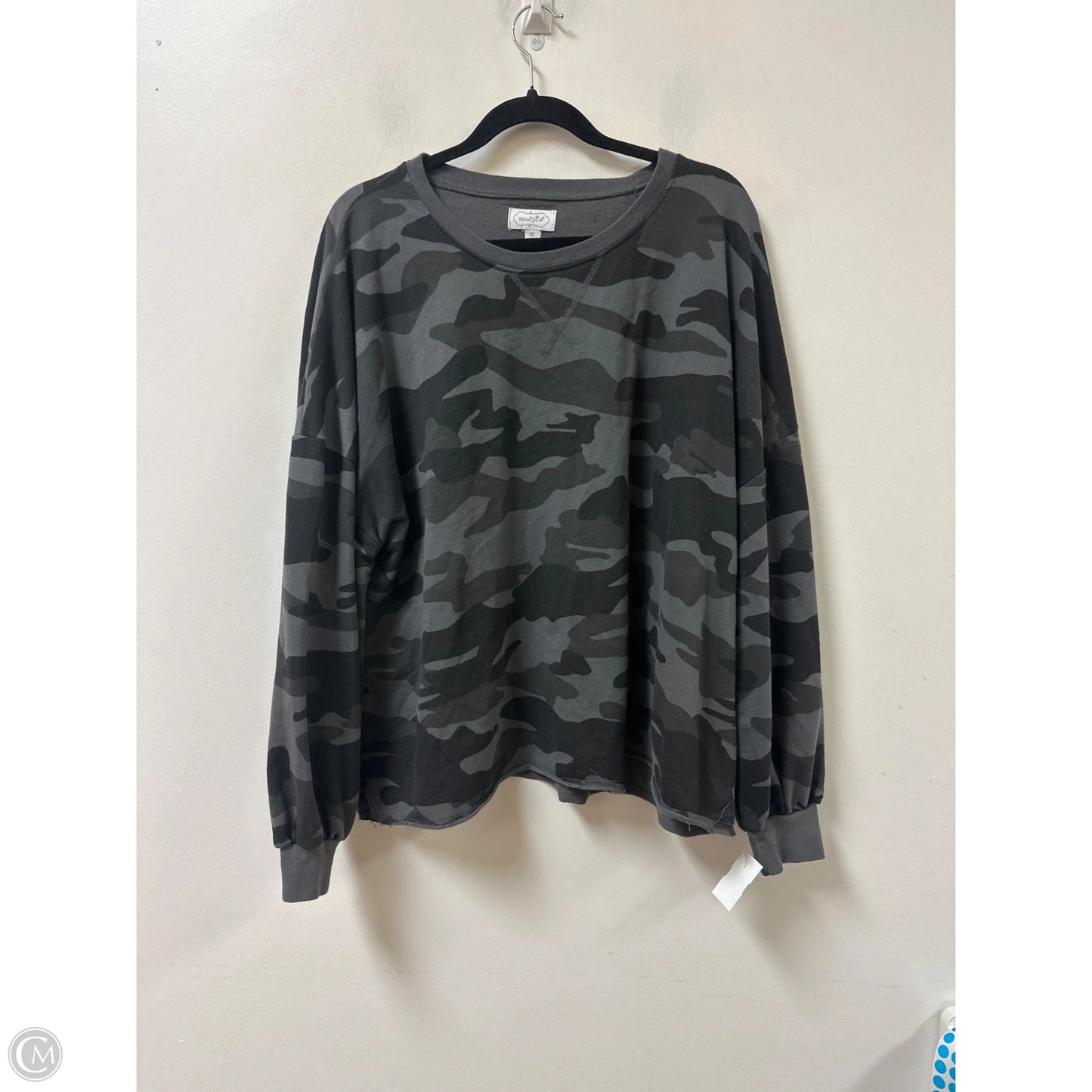 Sweater By Mudpie In Camouflage Print, Size: Xl