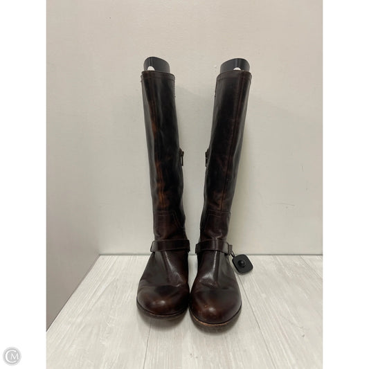 Boots Designer By Ugg In Brown, Size: 10