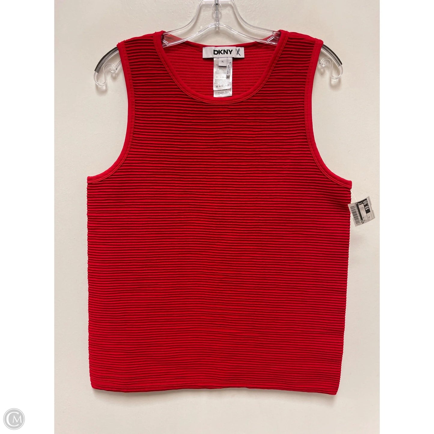 Tank Top By Dkny In Red, Size: Xl