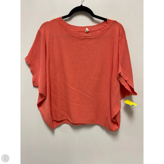 Top Short Sleeve By Wishlist In Orange, Size: M