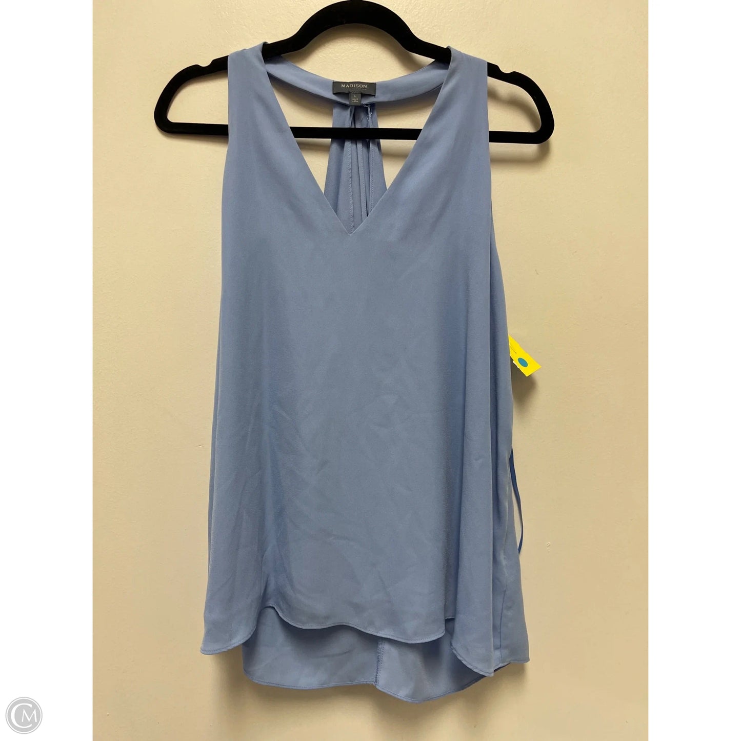 Top Sleeveless By Madison In Blue, Size: L