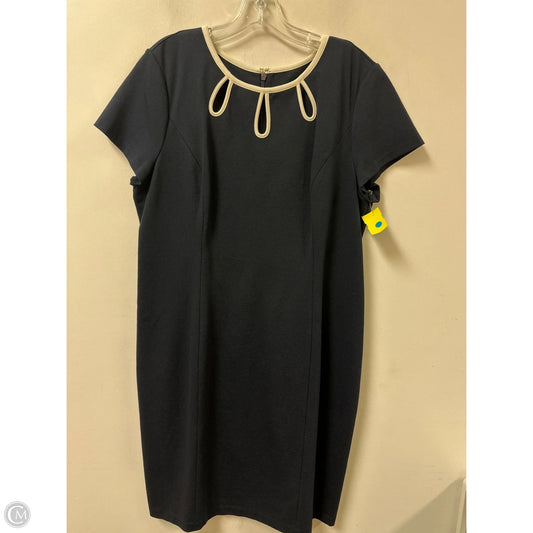 Dress Casual Midi By Clothes Mentor In Navy, Size: L