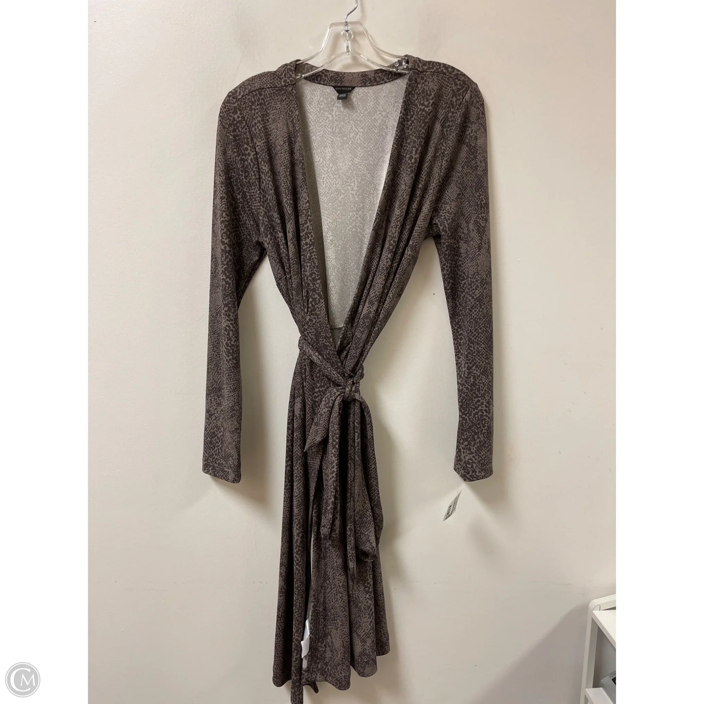 Dress Casual Midi By Ann Taylor In Snakeskin Print, Size: L