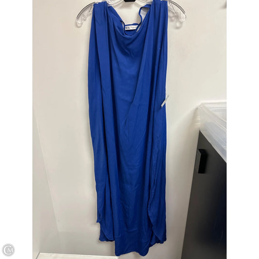 Dress Casual Maxi By Zara In Blue, Size: L