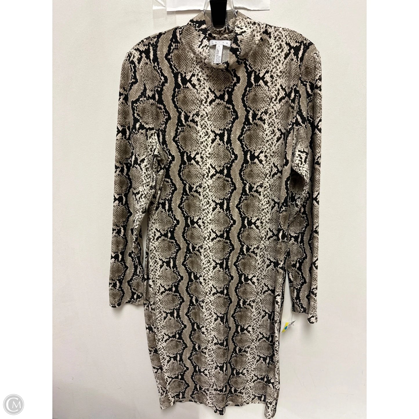Dress Casual Midi By Leith In Snakeskin Print, Size: L
