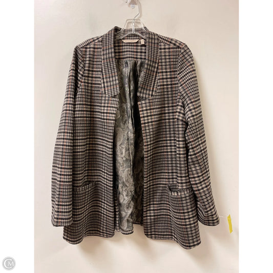 Blazer By Soft Surroundings In Black & Brown, Size: L