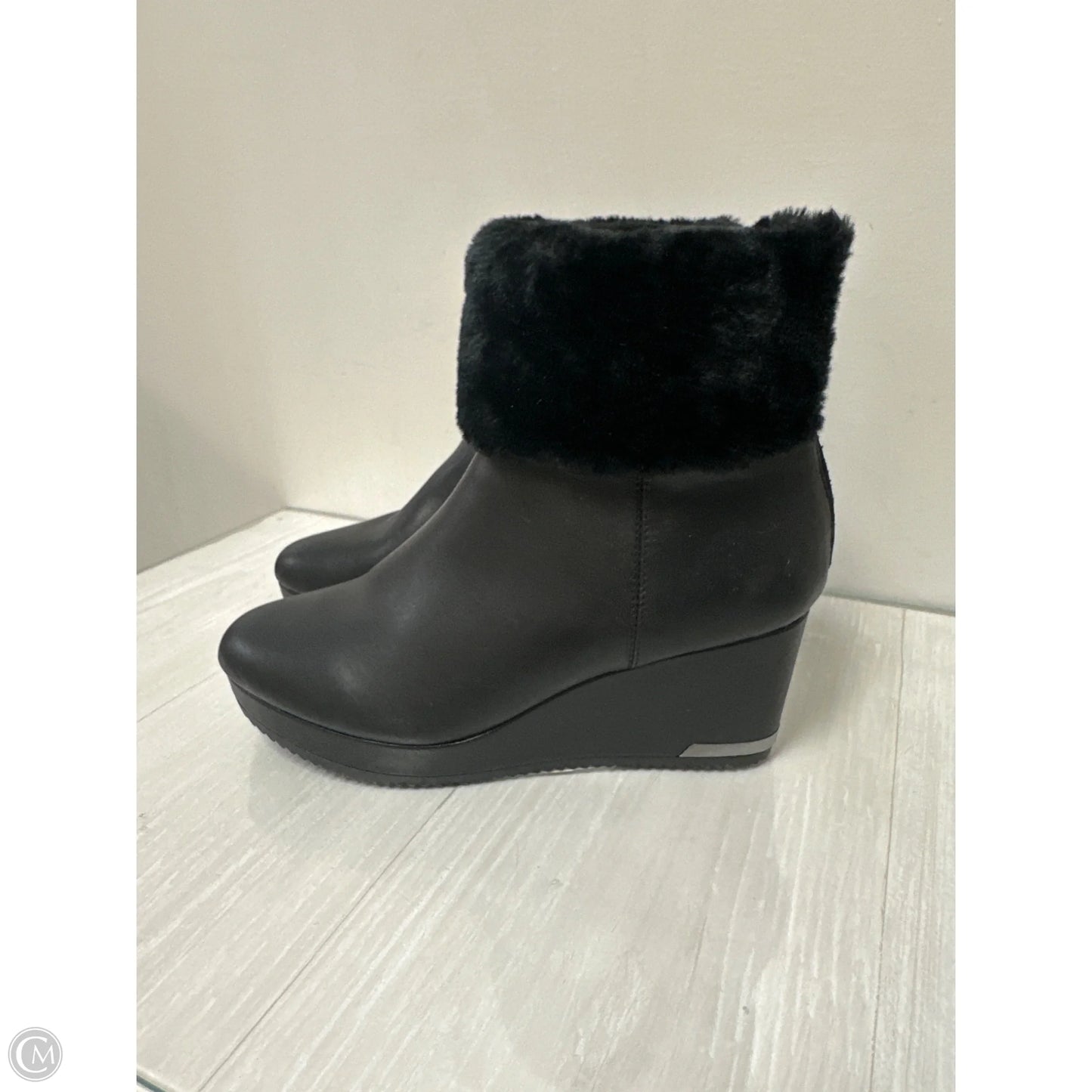 Boots Ankle Heels By Dkny In Black, Size: 10