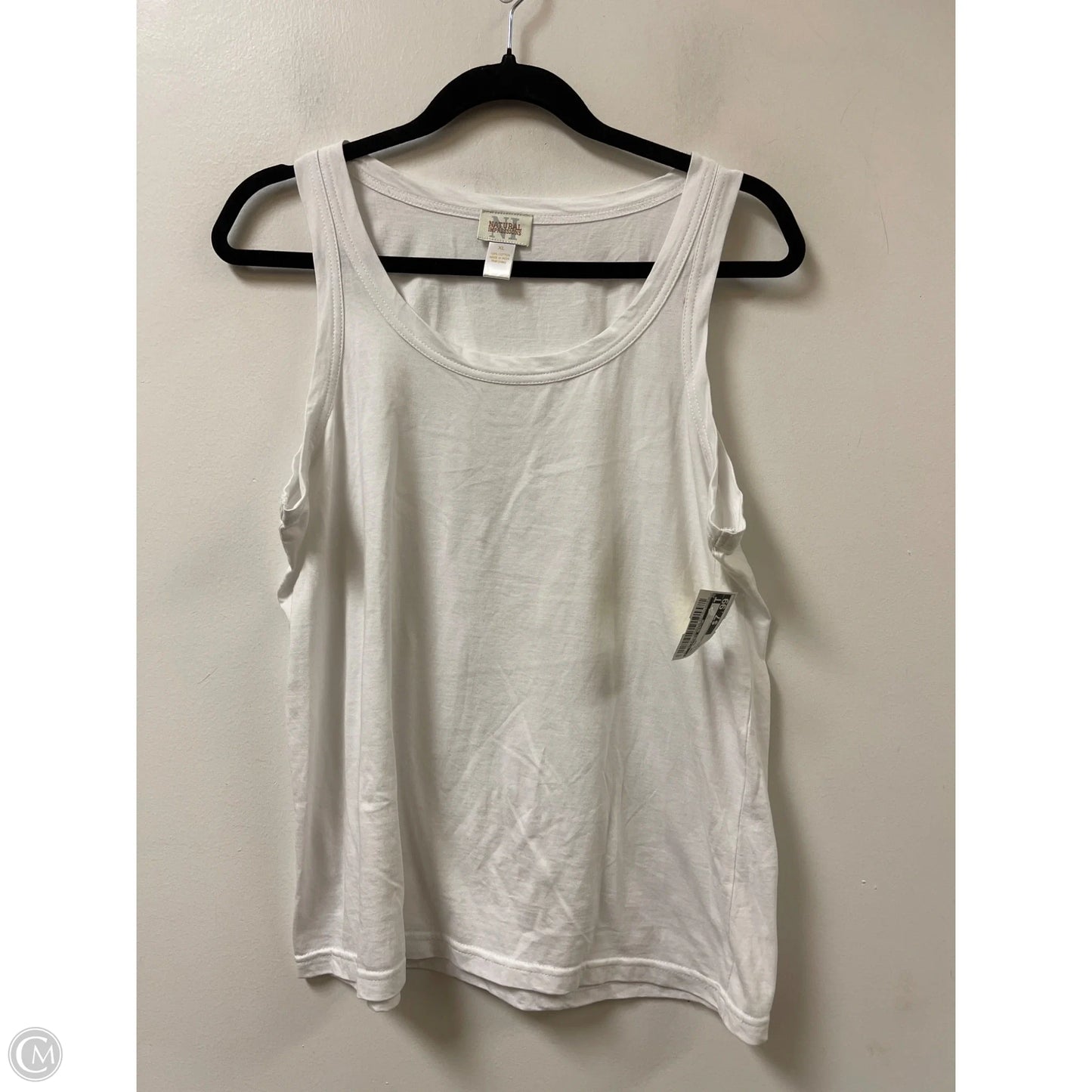 Tank Top By Clothes Mentor In White, Size: Xl