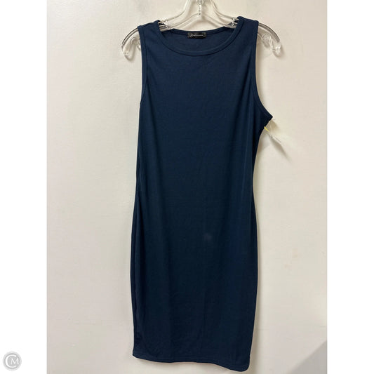 Dress Casual Midi By Clothes Mentor In Navy, Size: L