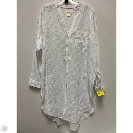Dress Casual Midi By Maeve In White, Size: L