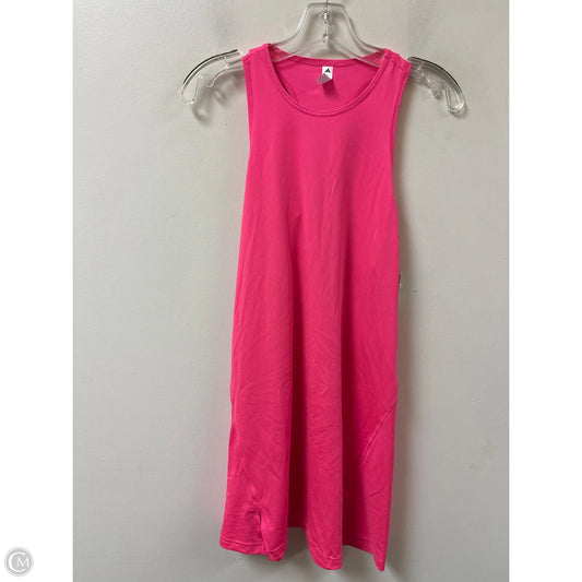 Athletic Dress By Adidas In Pink, Size: L