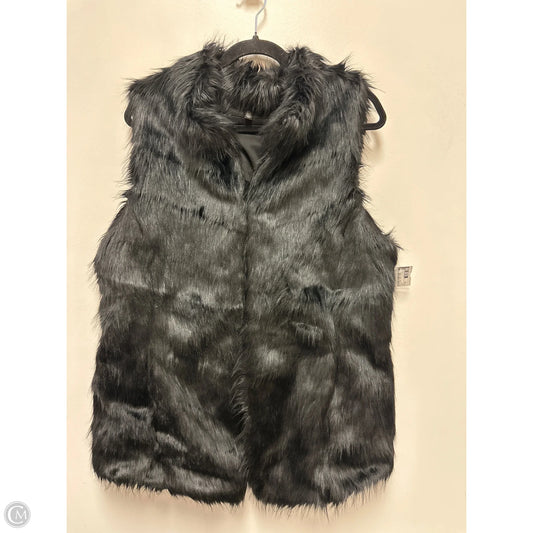 Vest Faux Fur & Sherpa By White House Black Market In Black, Size: Xl