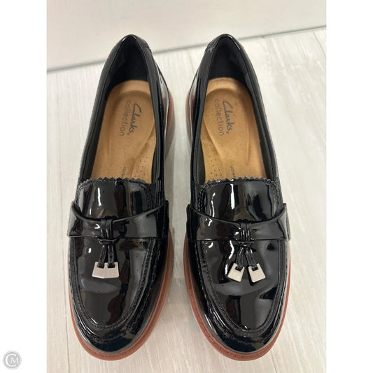 Shoes Flats By Clarks In Black, Size: 8