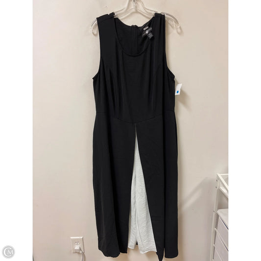 Jumpsuit By Ashley Stewart In Black & White, Size: 2x