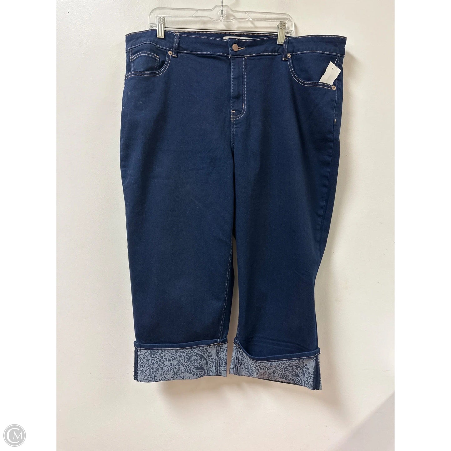 Jeans Straight By Cato In Blue Denim, Size: 22