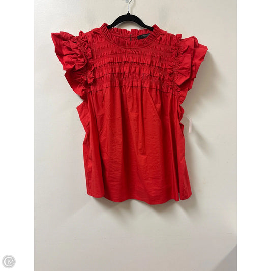 Top Short Sleeve By Marc New York In Red, Size: 3x