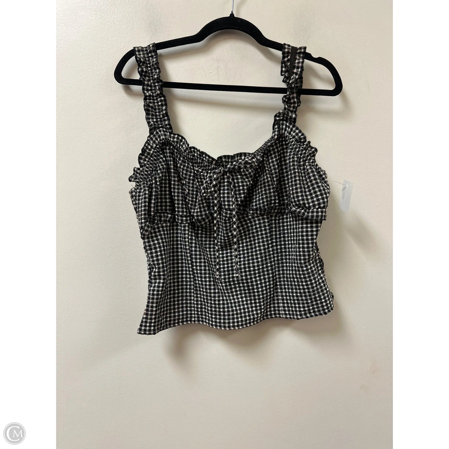 Top Sleeveless By Sienna Sky In Black & White, Size: Xl