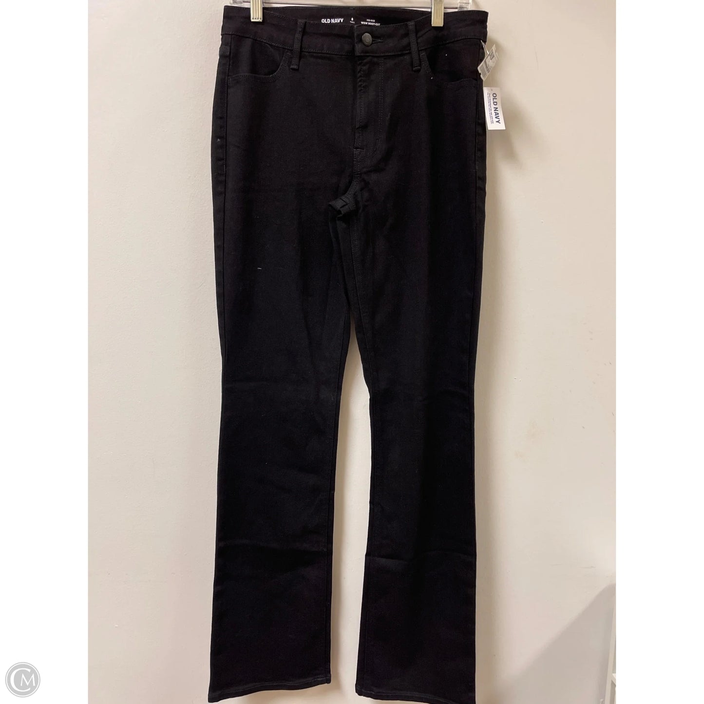 Jeans Straight By Old Navy In Black, Size: 8