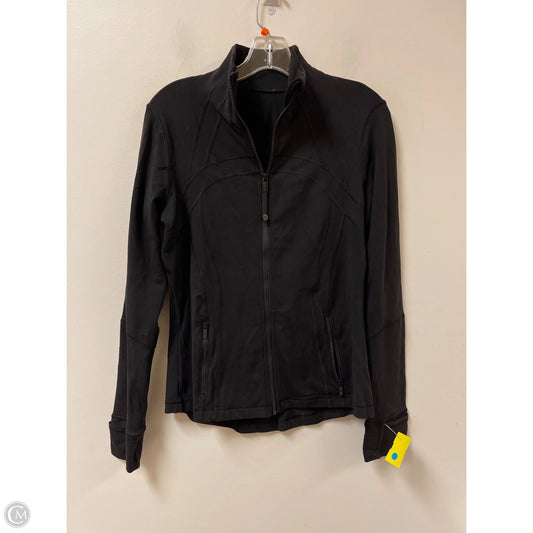 Athletic Jacket By Lululemon In Black, Size: M