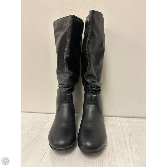 Boots Mid-calf Flats By Journee In Black, Size: 8