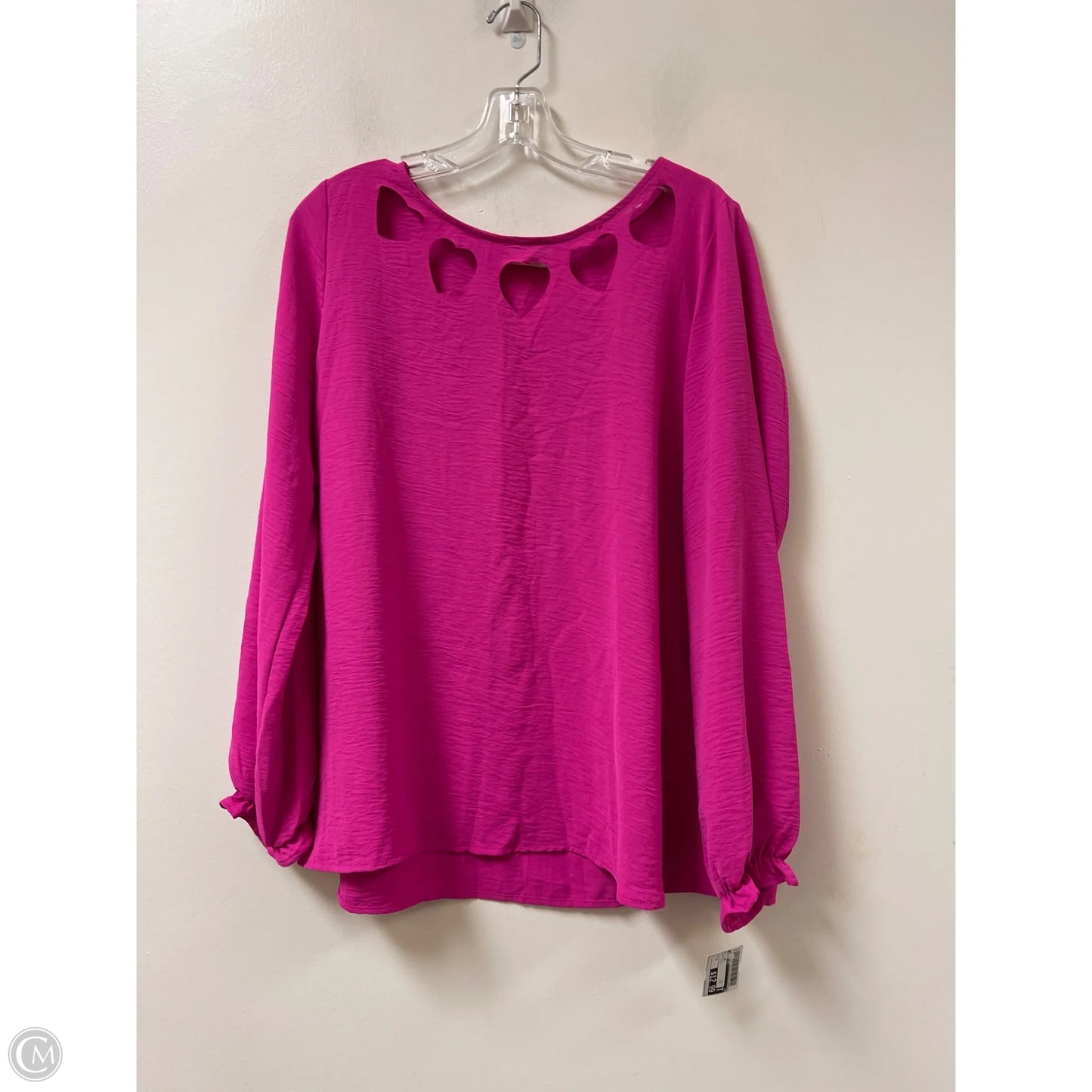 Top Long Sleeve By 143 Story In Pink, Size: M