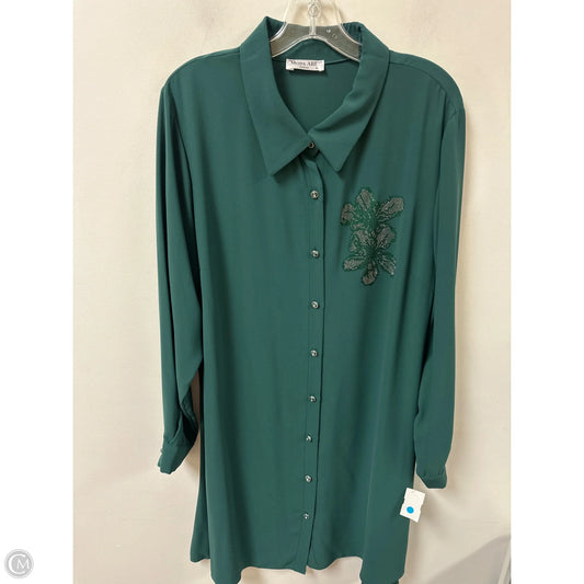 Dress Casual Midi By Clothes Mentor In Green, Size: Xl