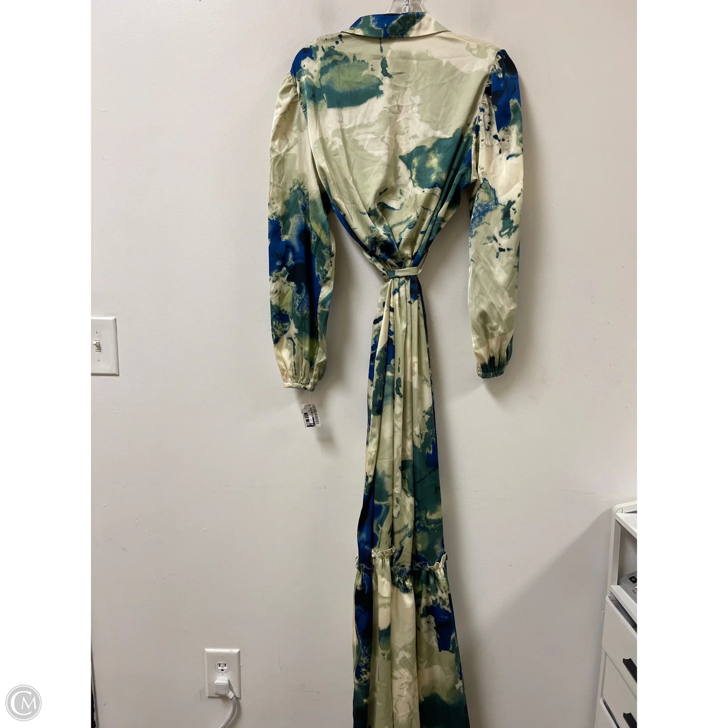 Dress Casual Maxi By Clothes Mentor In Blue & Green, Size: 2x