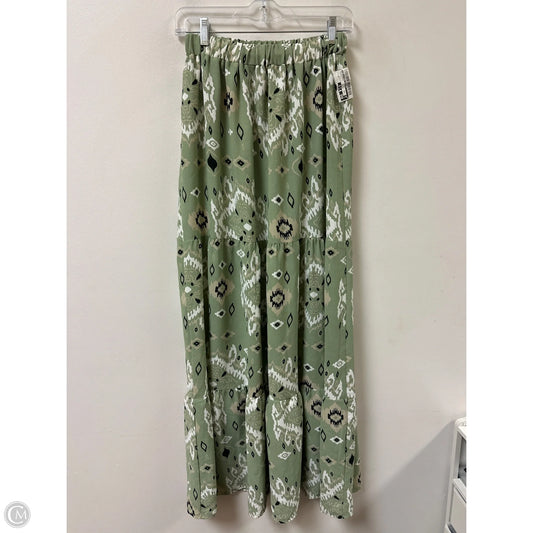 Skirt Maxi By Clothes Mentor In Green, Size: Xl