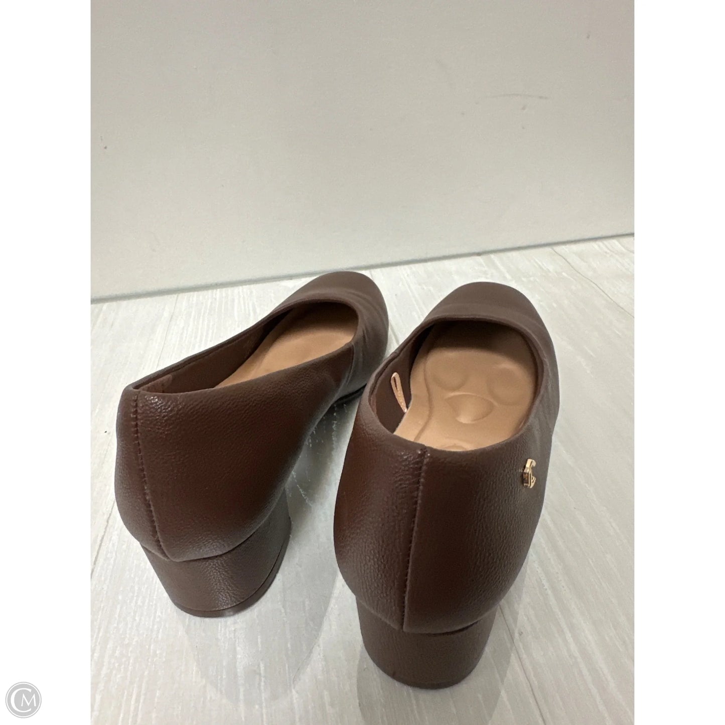 Shoes Heels Block By Clothes Mentor In Brown, Size: 8.5