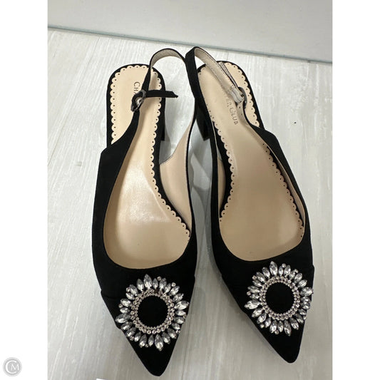 Sandals Heels Block By Charter Club In Black, Size: 8