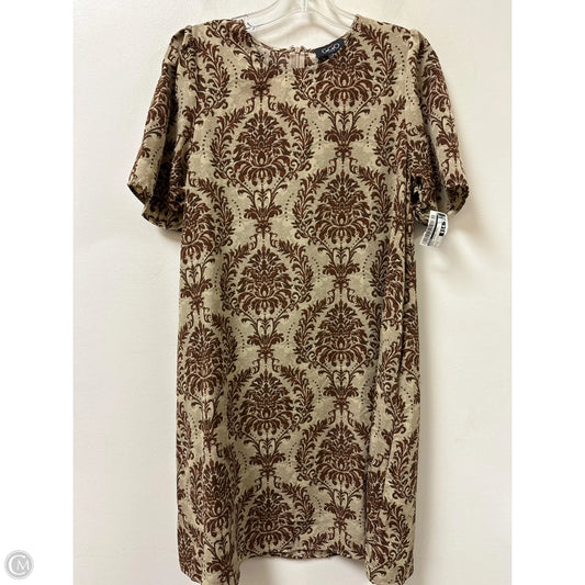 Dress Casual Midi By Gigio In Brown, Size: S