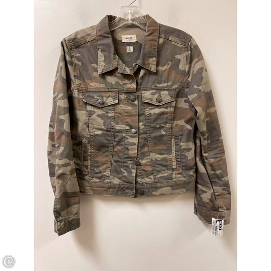 Jacket Denim By Miss Me In Camouflage Print, Size: S