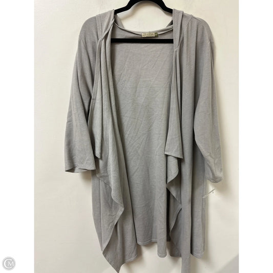 Sweater Cardigan By Clothes Mentor In Grey, Size: 2x