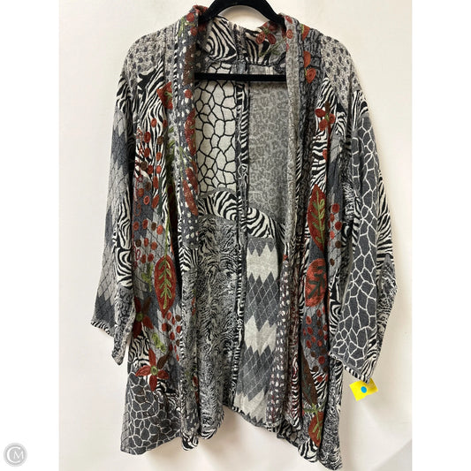Sweater Cardigan By Clothes Mentor In Multi-colored, Size: 1x