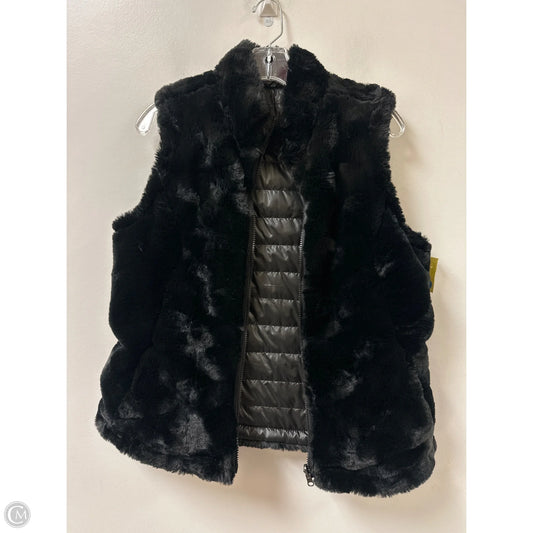 Vest Faux Fur & Sherpa By Nicole Miller In Black, Size: M