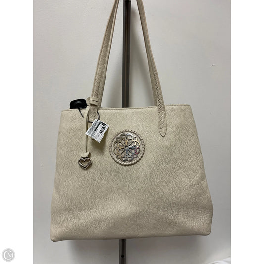 Handbag Leather By Brighton, Size: Large