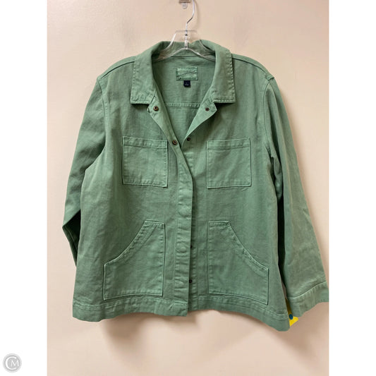 Jacket Denim By Universal Standard In Green, Size: L