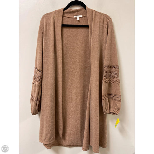 Sweater Cardigan By Maurices In Tan, Size: S