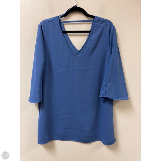 Top Short Sleeve By Chicos In Blue, Size: L