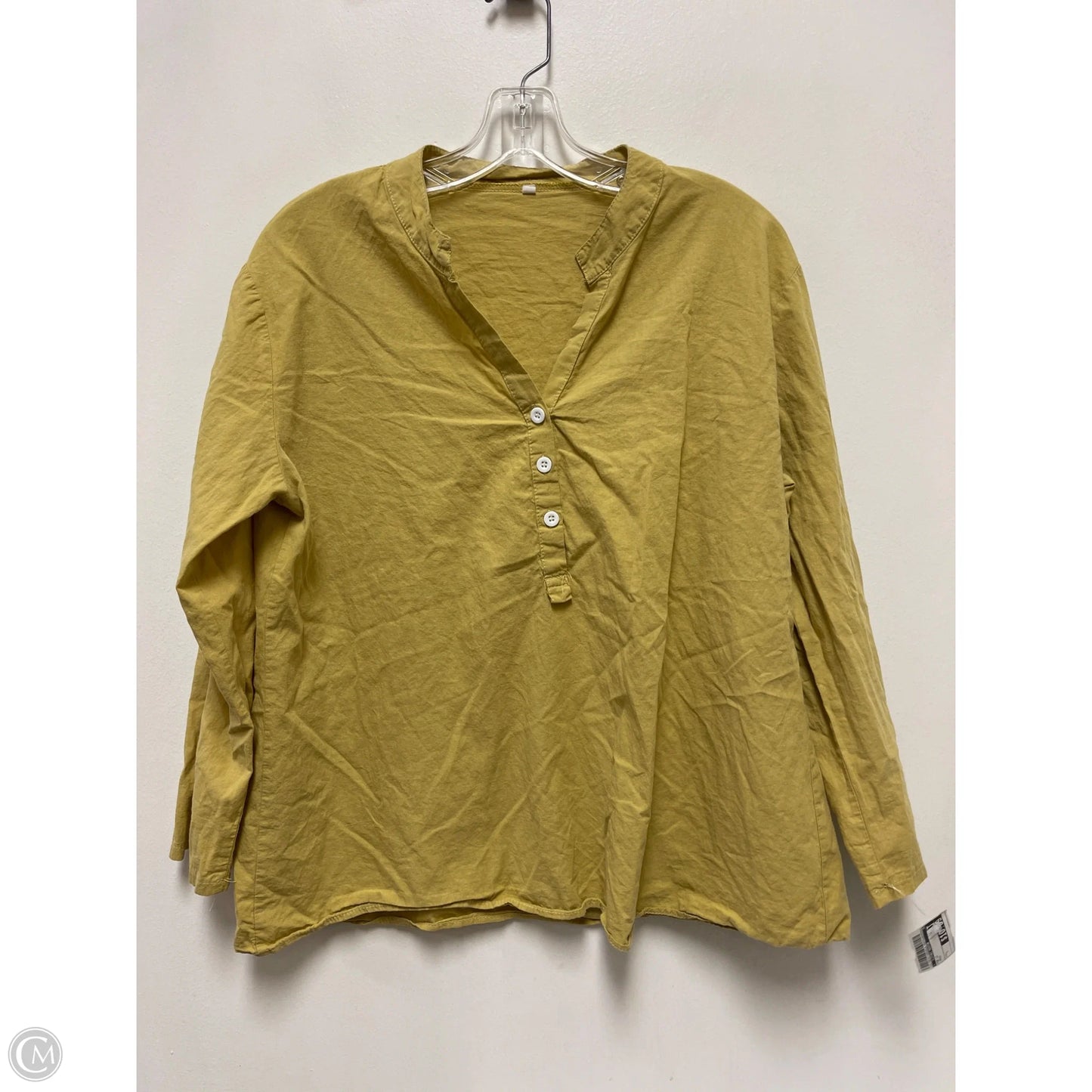 Top Long Sleeve By Clothes Mentor In Green, Size: L