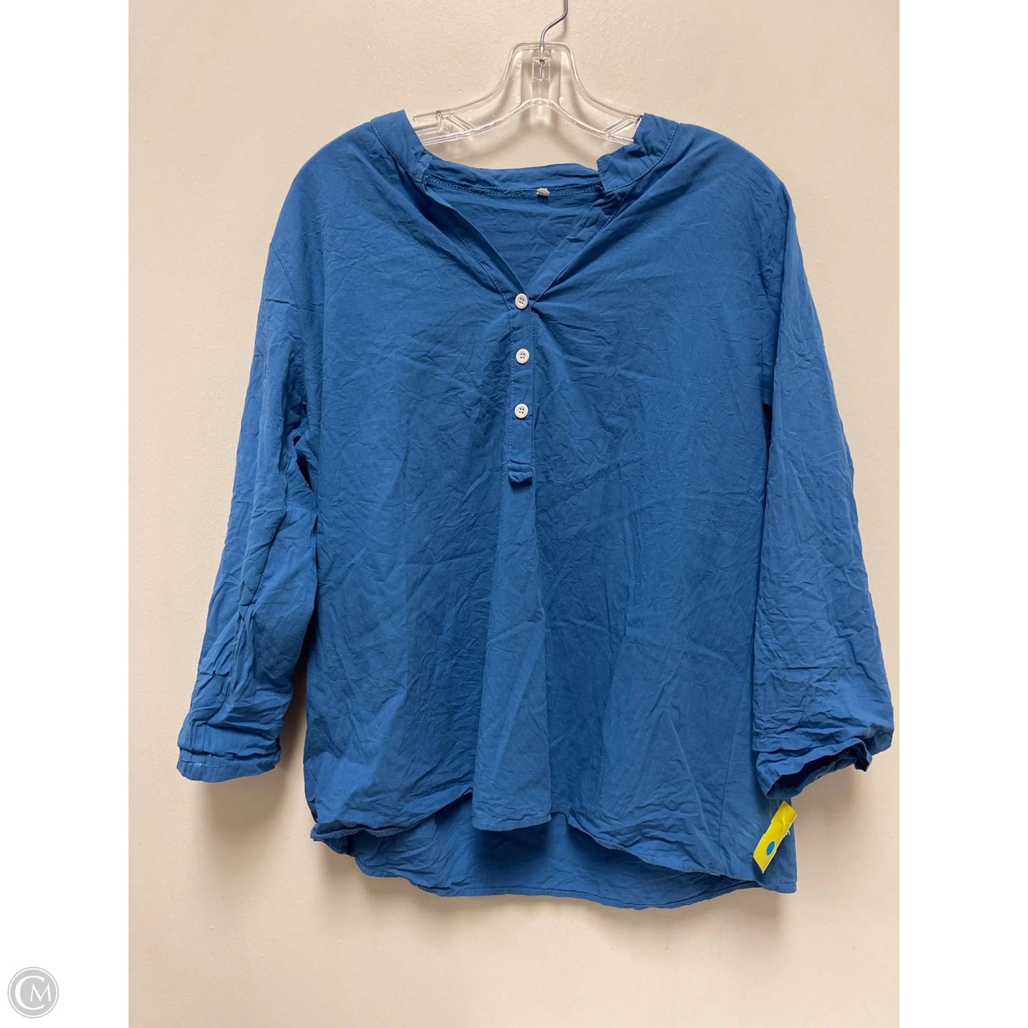 Top Long Sleeve By Clothes Mentor In Blue, Size: L