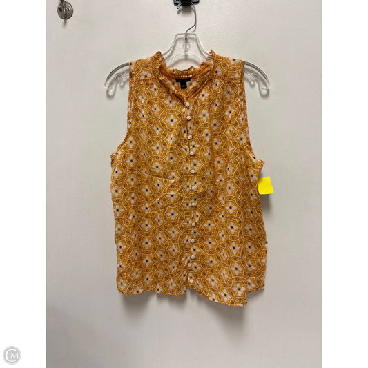 Top Sleeveless By Ann Taylor In Floral Print, Size: L