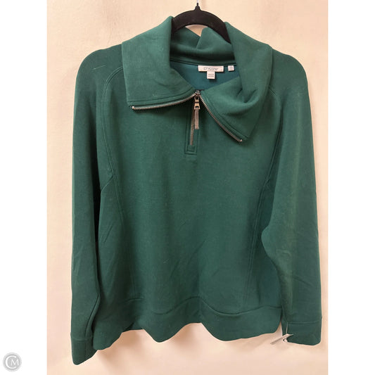 Sweater By Chicos In Green, Size: L