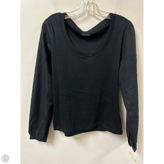 Top Long Sleeve By Lands End In Black, Size: S