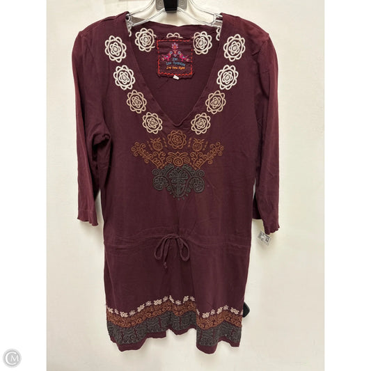 Dress Casual Short By Johnny Was In Red, Size: M