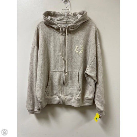 Jacket Fleece By Pink In Cream, Size: L