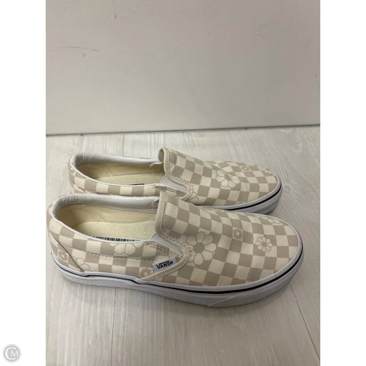 Shoes Flats By Vans In Cream, Size: 6.5