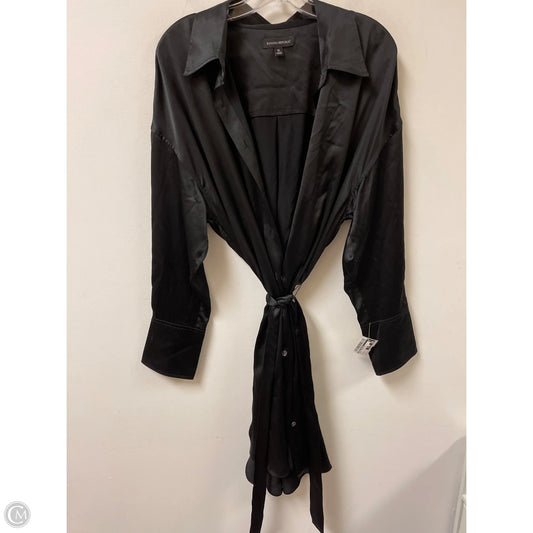 Dress Casual Midi By Banana Republic In Black, Size: Xl