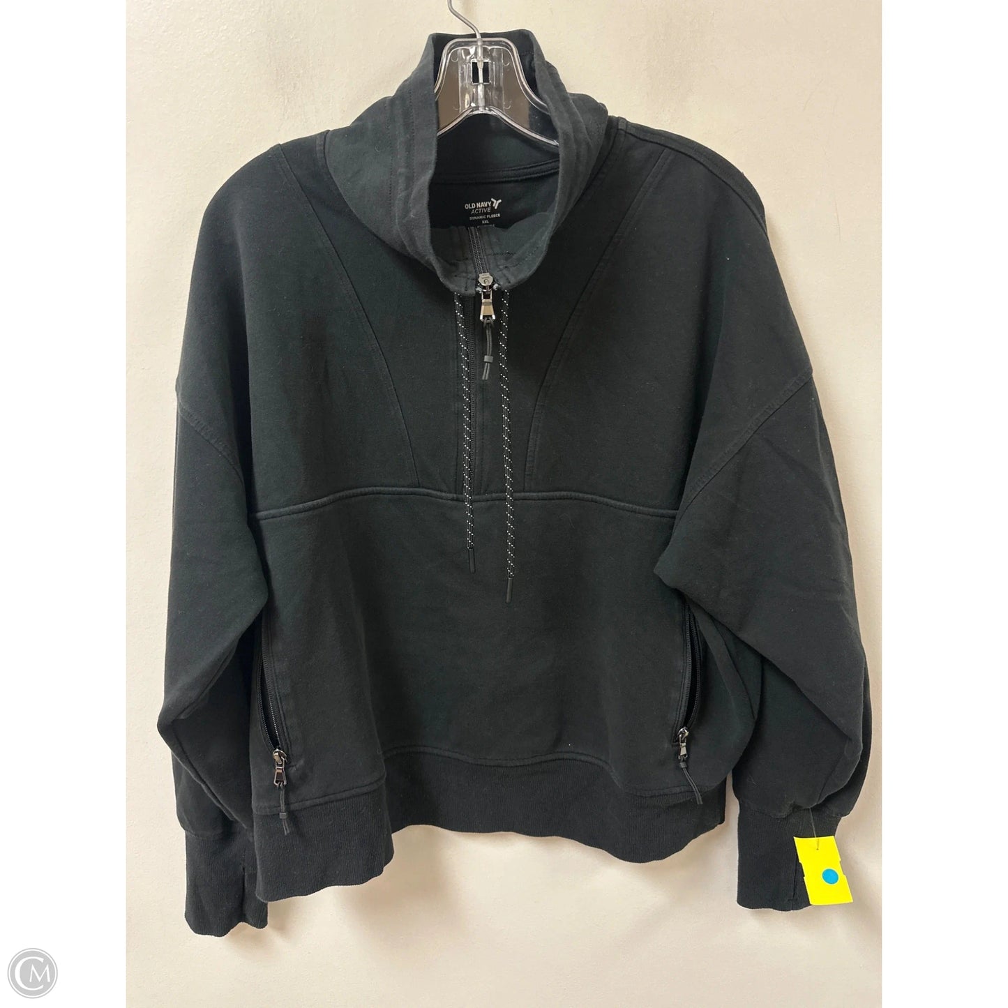 Athletic Sweatshirt Collar By Old Navy In Black, Size: 1x