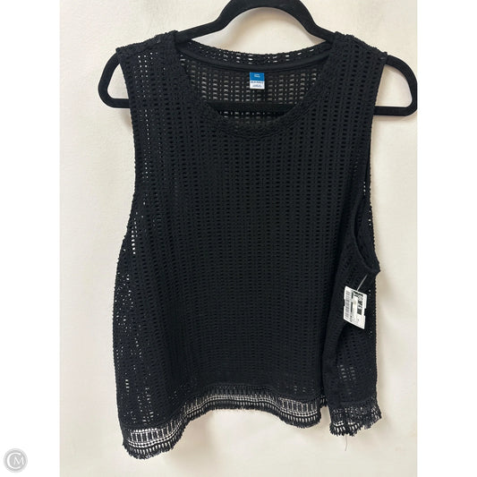 Top Sleeveless By Old Navy In Black, Size: 1x